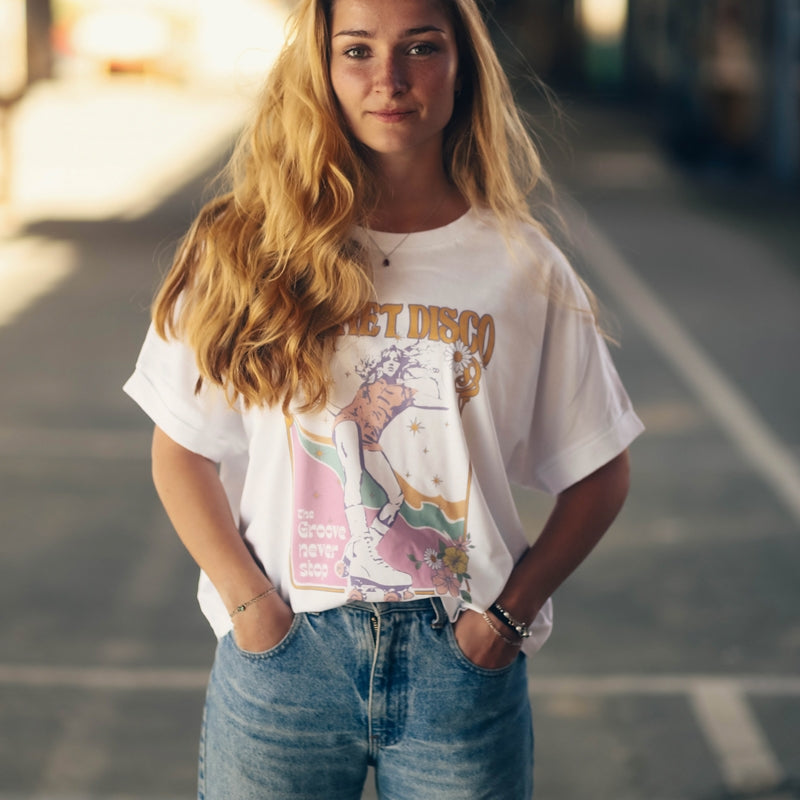 T-Shirt femme Disco Roller