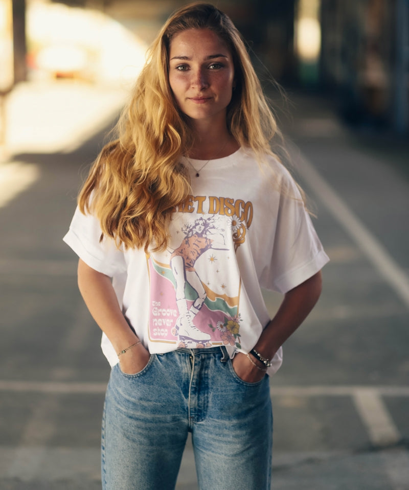 T-Shirt femme Disco Roller