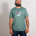 T-shirt Hippocampe Vert homme