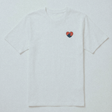 T-SHIRT LOVE WAVES BLANC