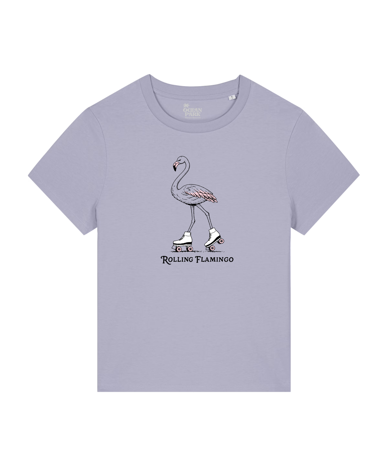 T-shirt Women Rolling Flamingo Lavande - Ocean Park