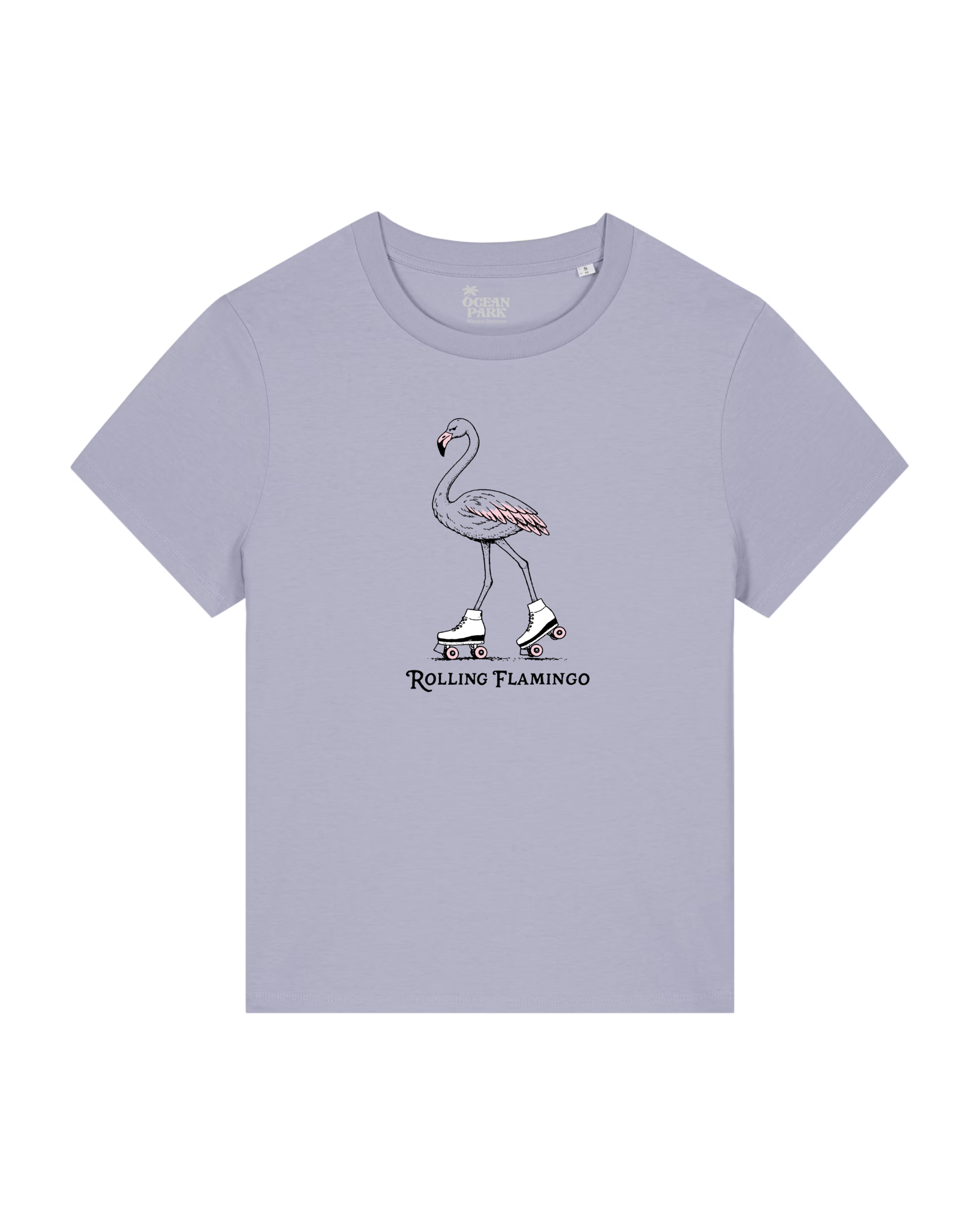 T-shirt Women Rolling Flamingo Lavande - Ocean Park